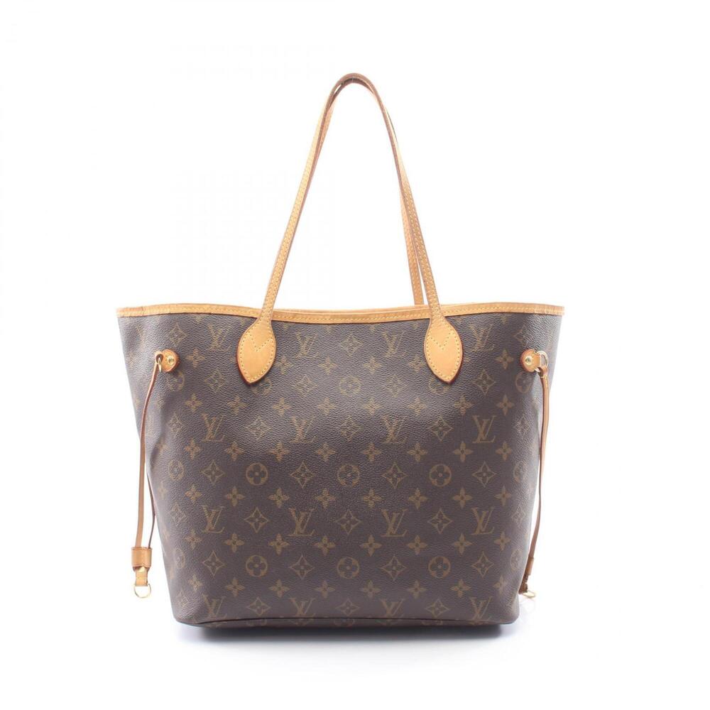 Louis Vuitton Neverfull MM Monogram Tote Bag Handbag, Coated Canvas Leather, ...